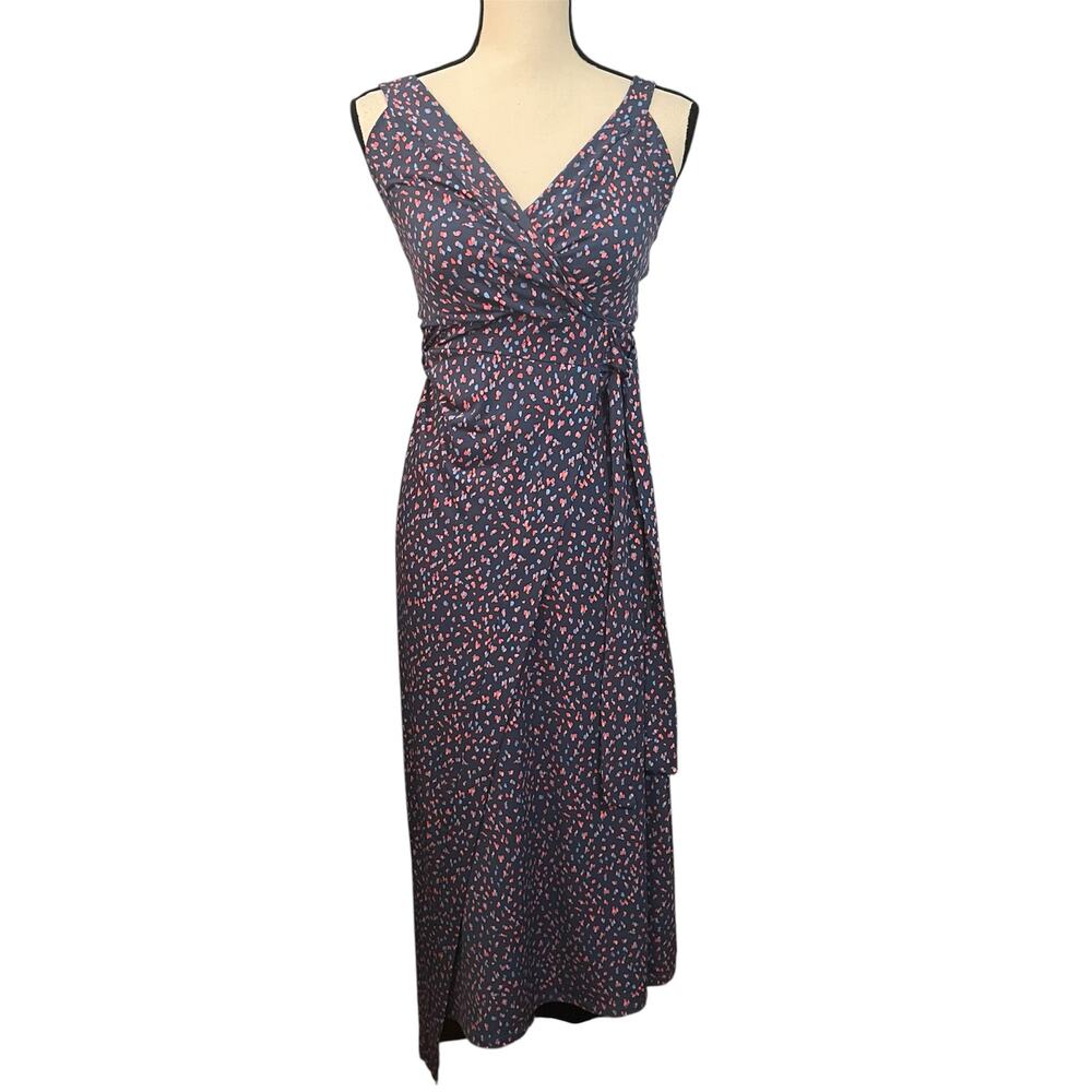 41 Hawthorn NEW Women's Blue Faux Wrap Hellena Maxi Dress Sz XS Stretch Romance